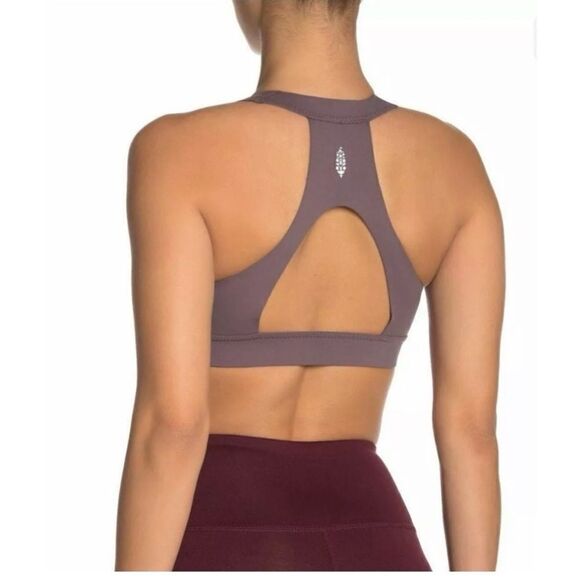 NWOT Free People Movement Kalamata Brown/Tan Blaze Sports Bra - Size: XS - Picture 3 of 10